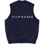 Supreme Chenille Sweater Vest (FW24) - Navy