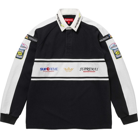 Supreme Chest Stripe Rugby - Black