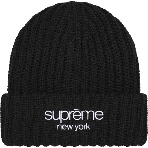 Classic Logo Chunky Ribbed Beanie - Supreme