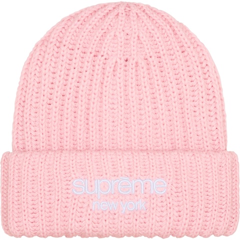 帽子 supreme Classic Logo ChunkyRibbed Beanie Supreme Classic Logo Chunky Ribbed Beanie Black - FW23 - US