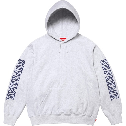 Supreme Collegiate Sleeve Hooded Sweatshirt - Ash Grey