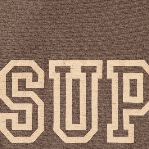 Supreme Collegiate Sleeve Hooded Sweatshirt - Olive Brown
