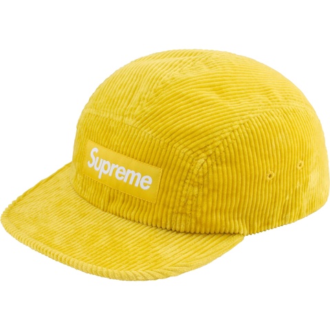 Supreme Corduroy Camp Cap - Yellow