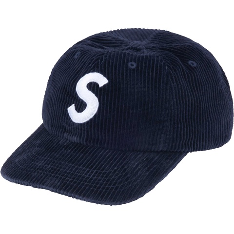 【希少】Supreme Corduroy S Logo 6-Panel ネイビー Corduroy S Logo 6-Panel - fall/winter 2024 - Supreme