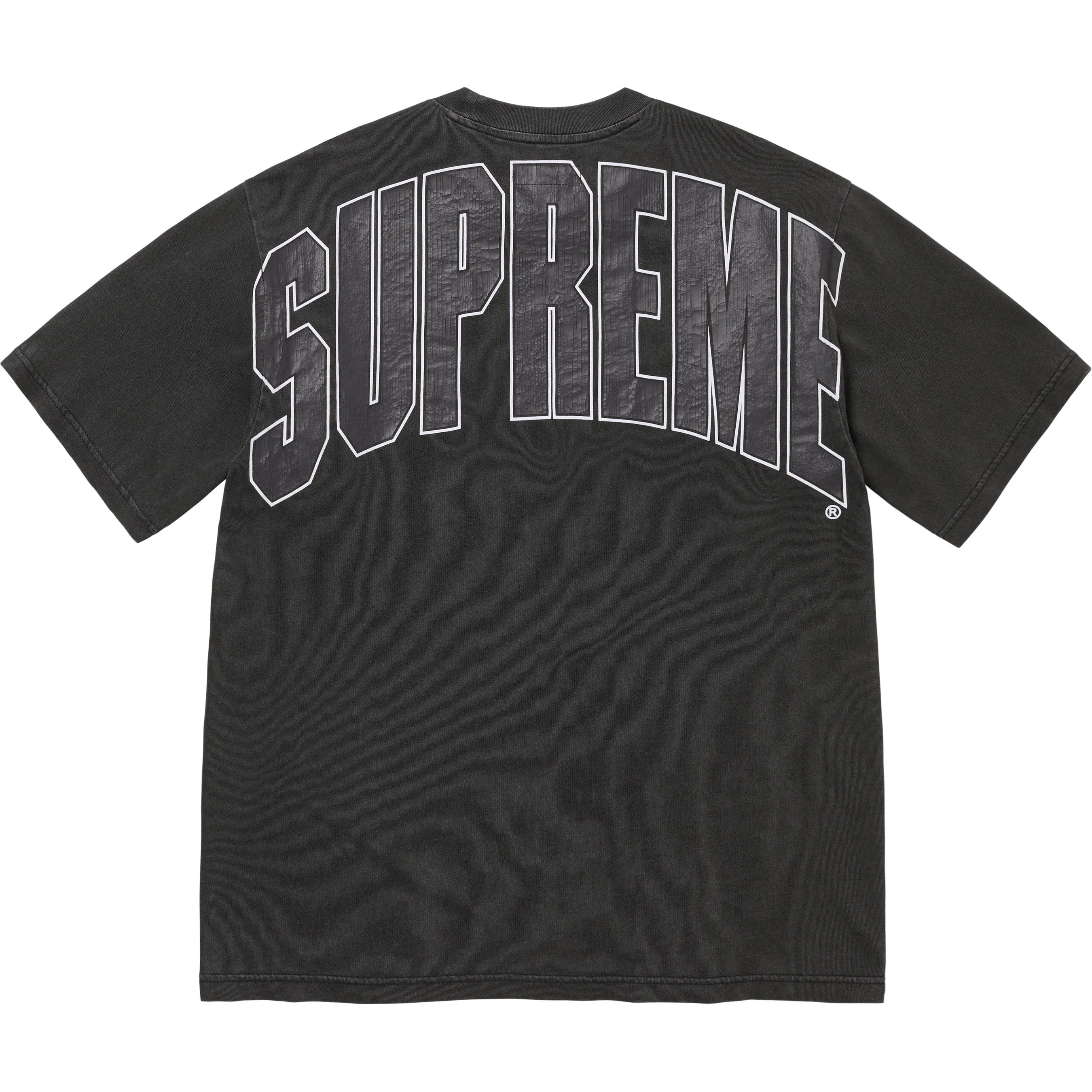 Supreme Cracked Back Arc S S Top (FW24) - Black - $78