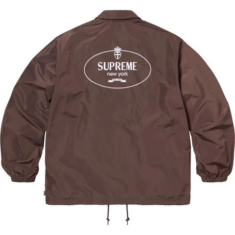 Supreme Crest Coaches Jacket - Brown