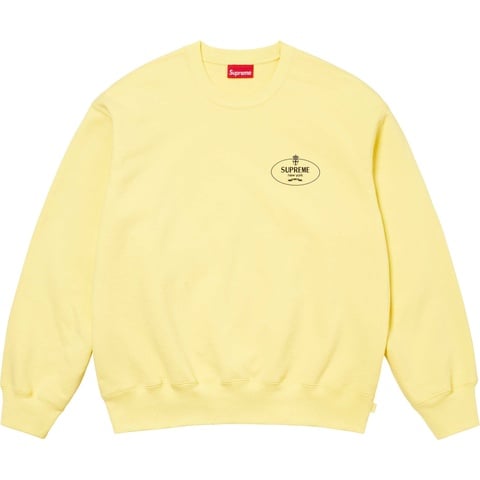 タ*マ様 supreme crest crew neck yellow S 即完 Crest Crewneck - fall/winter 2024 - Supreme