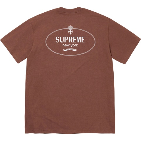 Supreme Crest Tee - Brown