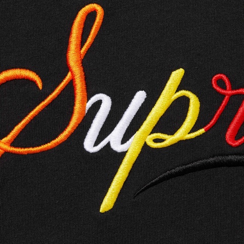 Supreme Cursive S/S Top - Black