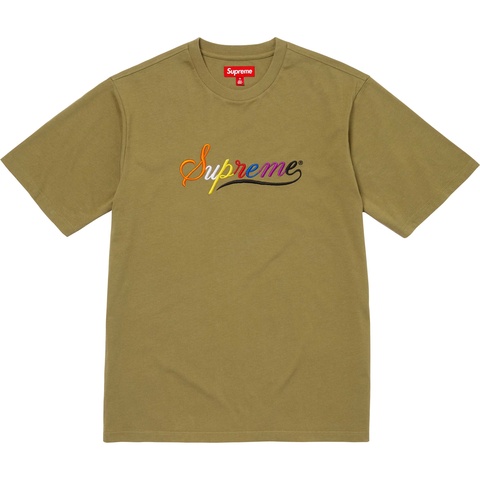 Supreme Cursive S/S Top - Dusty Olive