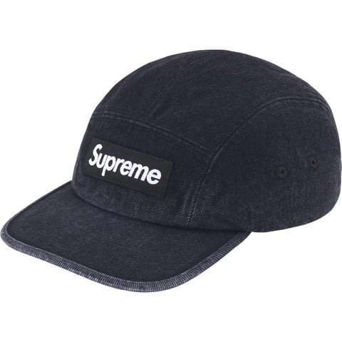新品Supreme Denim Camp Cap Black 18ss Denim Camp Cap - fall/winter 2024 - Supreme