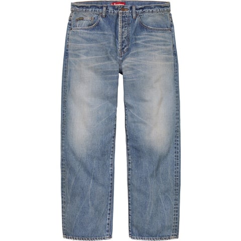 Distressed Loose Fit Selvedge Jean - Supreme