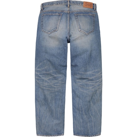 Distressed Loose Fit Selvedge Jean - Supreme