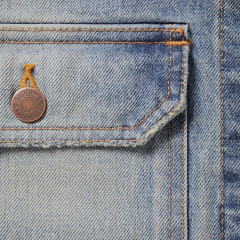 Distressed Selvedge Trucker Jacket - Supreme