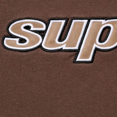 Supreme Division Hooded Sweatshirt - Brown