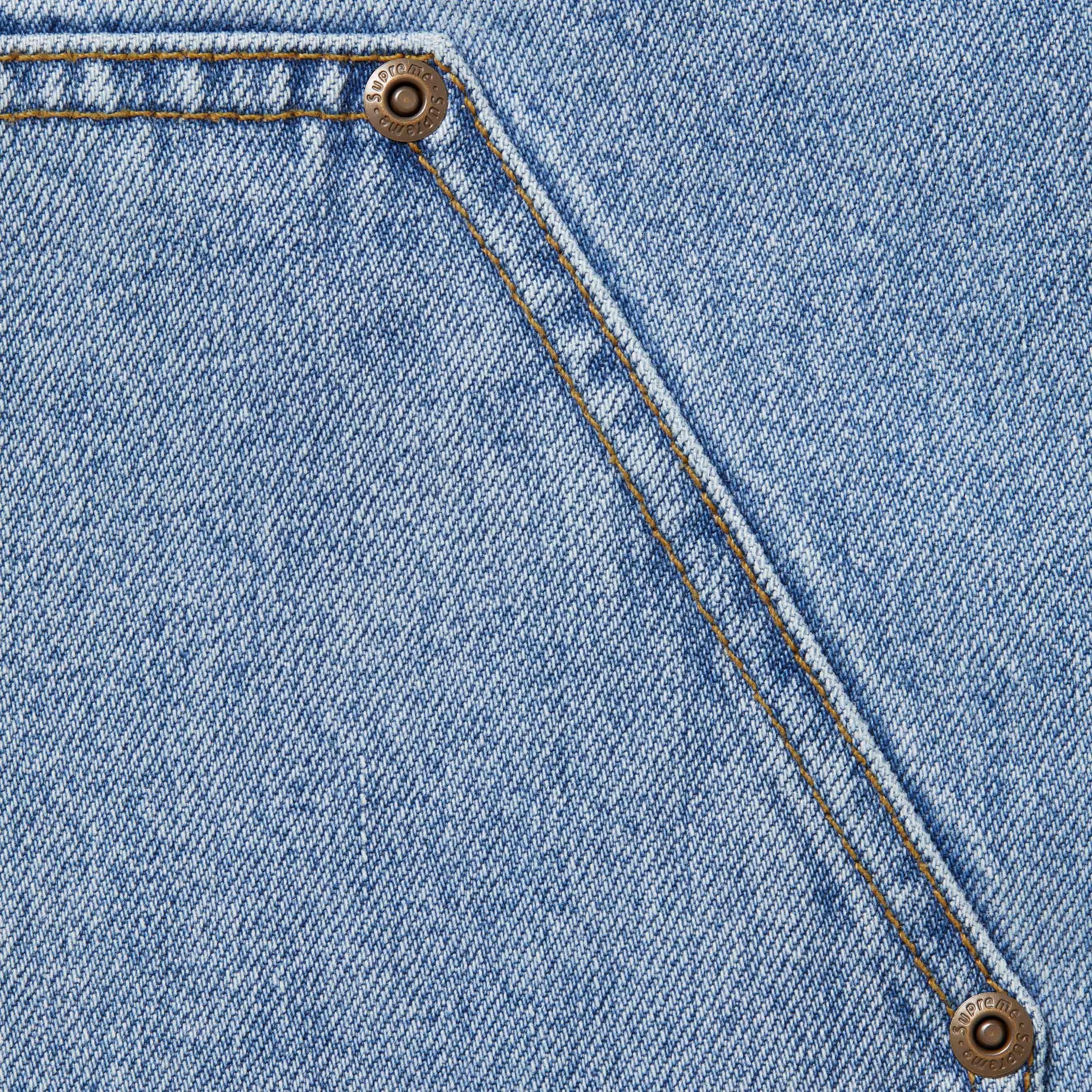 Supreme Double Knee Painter Pant (FW24) - Washed Indigo - $178