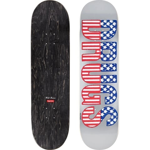Supreme Drugs Skateboard スケートボードデッキ シルバー Drugs Skateboard - fall/winter 2024 - Supreme