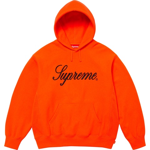 Embroidered Script Hooded Sweatshirt - Supreme