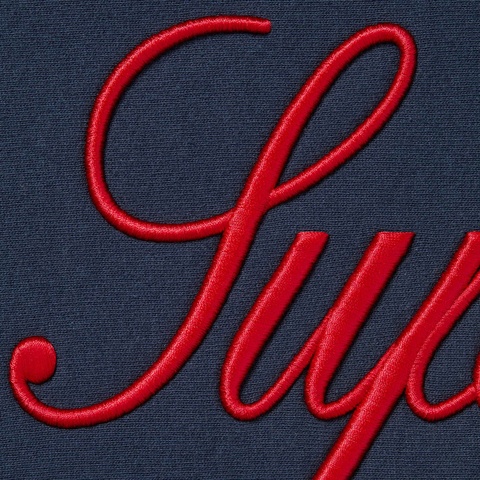 Embroidered Script Hooded Sweatshirt - Supreme