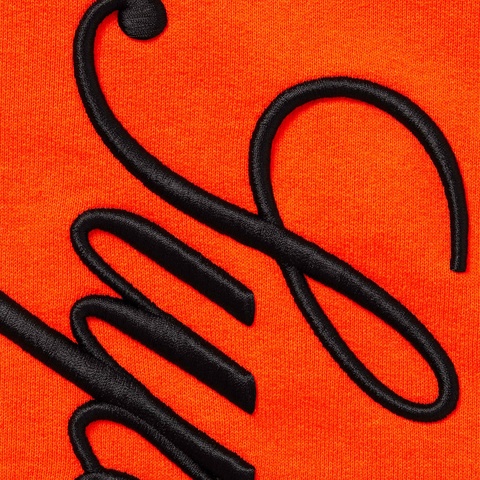 Supreme Embroidered Script Sweatpant - Bright Orange