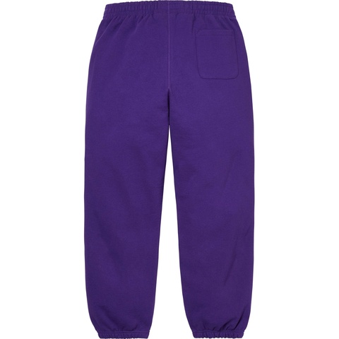 Supreme Embroidered Script Sweatpant - Purple