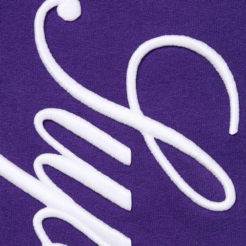 Supreme Embroidered Script Sweatpant - Purple