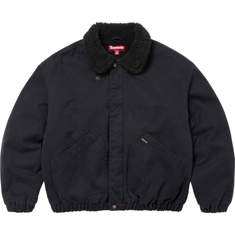 ジャケット・アウター Faux Shearling Lined Bomber Jacket NEW Supreme Faux Shearling Lined Bomber Jacket Navy (FW25) Size