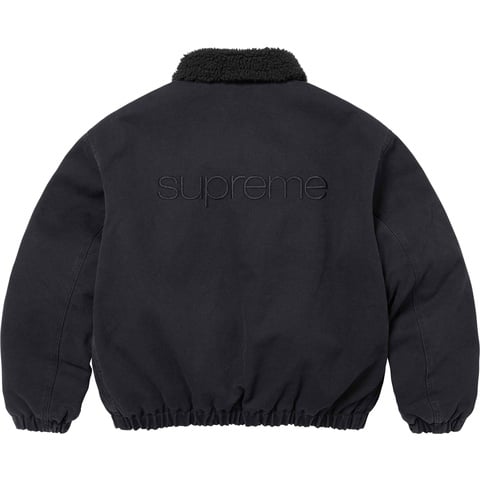 ジャケット・アウター Faux Shearling Lined Bomber Jacket NEW Supreme Faux Shearling Lined Bomber Jacket Navy (FW25) Size