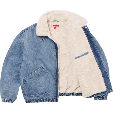 Faux Shearling Lined Bomber Jacket - Supreme