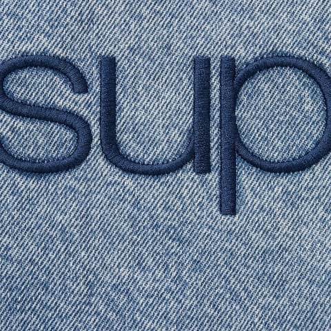 Supreme Faux Shearling Lined Bomber Jacket - Denim