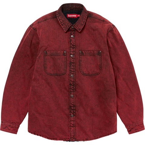 あ*様 Supreme Faux Shearling Lined Work Sh Faux Shearling Lined Work Shirt - fall/winter 2024 - Supreme