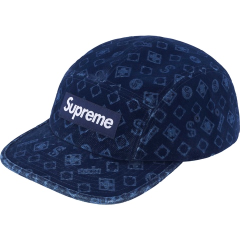 Flocked Denim Camp Cap - fall/winter 2024 - SupremeCommunity