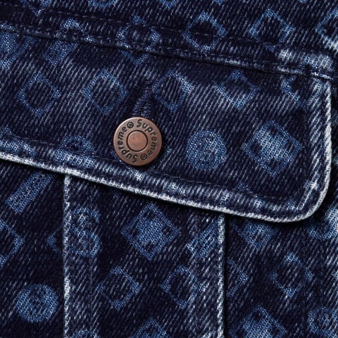 Flocked Denim Trucker Jacket - fall/winter 2024 - Supreme