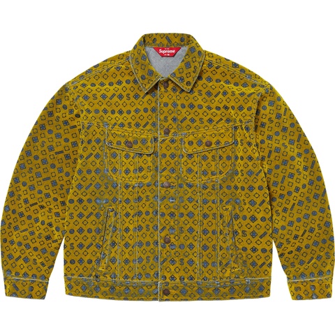 Flocked Denim Trucker Jacket - fall/winter 2024 - Supreme