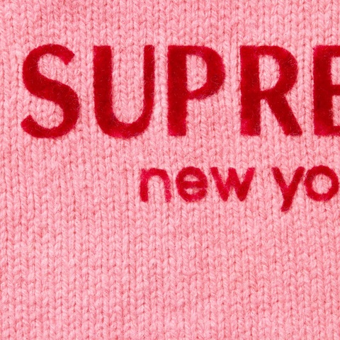 Flocked Logo Sweater - fall/winter 2024 - Supreme