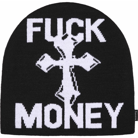 Supreme Fuck Money Beanie - Black