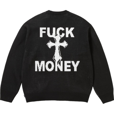 Supreme Fuck Money Sweater - Black