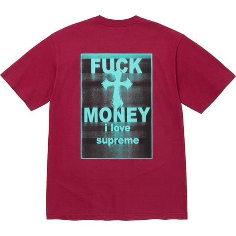 Supreme Fuck Money Tee - Cardinal
