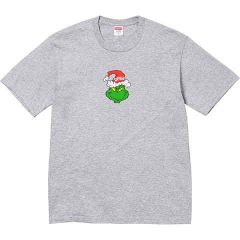 Supreme Grinch Tee - Heather Grey