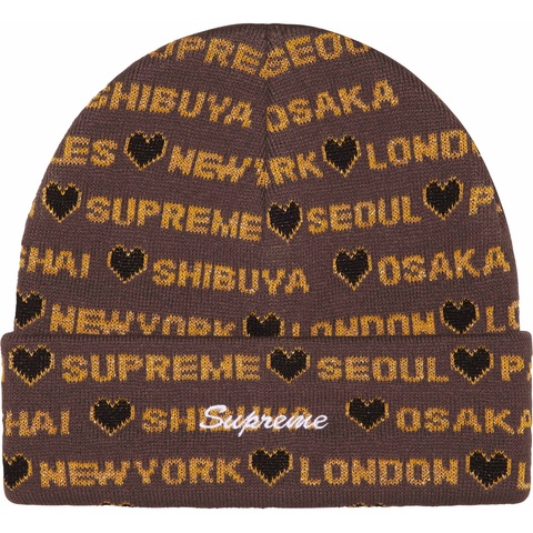Hearts Beanie - fall/winter 2024 - Supreme