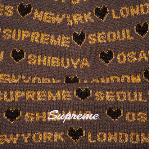 Hearts Beanie - fall/winter 2024 - Supreme