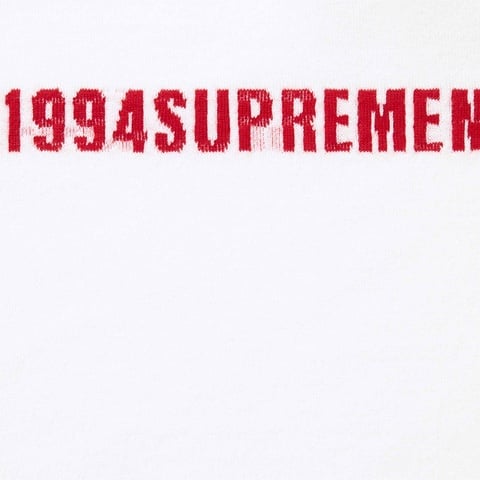 Supreme Intarsia Stripe L/S Top - White