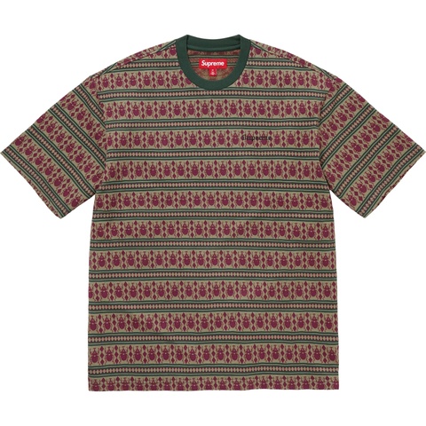 Supreme Jacquard Scarab S/S Top - Olive