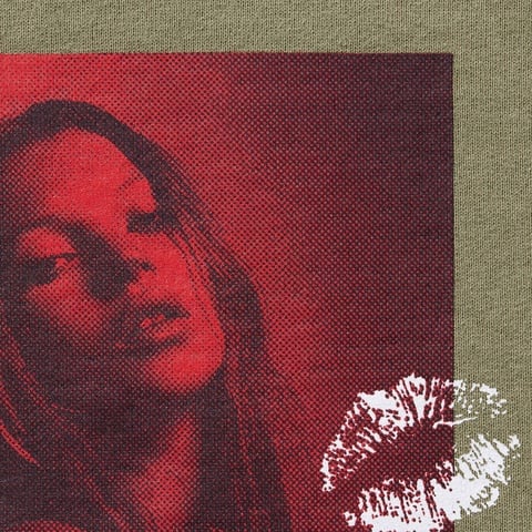 Supreme Kate Moss Hooded Sweatshirt - Light Olive