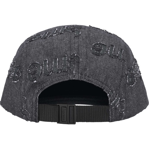 新品Supreme Denim Camp Cap Black 18ss Stitched Old English Denim Camp Cap - Shop - Supreme