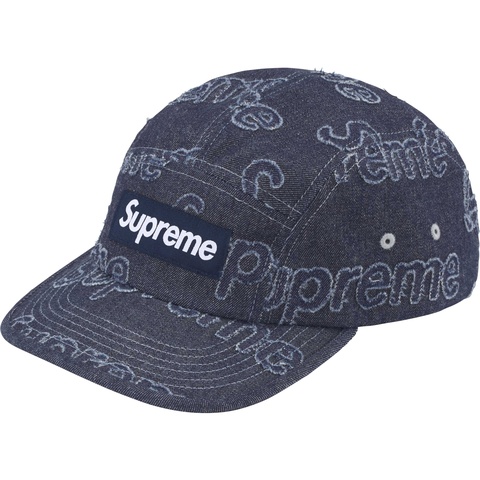 【新品未使用】Supreme Denim Camp Cap - Blue Supreme Embossed Denim Camp Cap Blue - SS20 - US