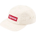 Supreme Lasered Denim Camp Cap (FW24) - White