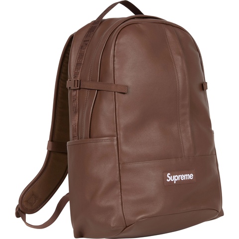 【新品】Supreme Leather Backpack Supreme Leather Backpack Black - FW23 - US