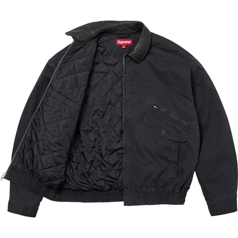 Leather Collar Utility Jacket - fall/winter 2024 - Supreme
