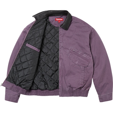 ジャケット・アウター Supreme Leather Collar Utility Jacket L Leather Collar Utility Jacket - spring/summer 2025 - Supreme